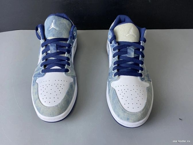 Cheap CZ8455-100 Washed Air Jordan 1 Low Denim 0802
